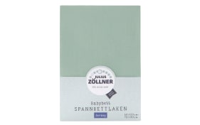 Jersey Spannbettlaken, salbei, für Babymatratzen 60 x 120 bis 70 x 140 cm