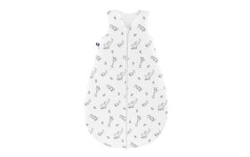 Sommer-Schlafsack, weiß mit Muster Safari, 90 cm