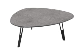 Beistelltisch Stone, Keramik silver