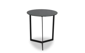 Beistelltisch Fabia, Rauchglas/schwarz