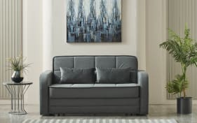 Schlafsofa Moleron, dunkelgrau, 145 x 194 cm