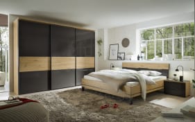 Schlafzimmer Studioline, anthrazit/Artisan Eiche, 120 x 200 cm