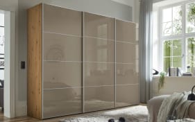 Schwebetürenschrank Studioline, Artisan Eiche-Nachbildung/mocca
