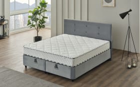 Polsterbett Almila, grau, 180 x 200 cm