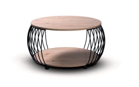 Couchtisch Peking 2, Artisaneiche/schwarz