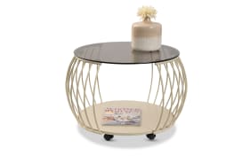 Couchtisch Vietnam 1, creme/bronze