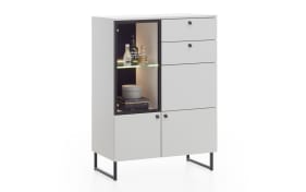 Highboard Lugano, pastellgrau