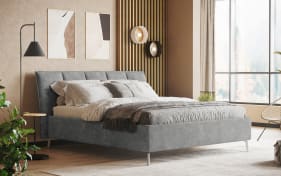 Polsterbett Nivora, steel