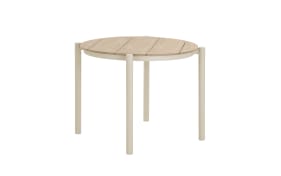 Esstisch Abela, sandfarbig/Holz-Nachbildung