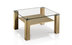 Couchtisch 1861, Eiche/Glas