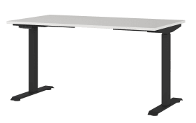 Schreibtisch GW-JET, lichtgrau/schwarz