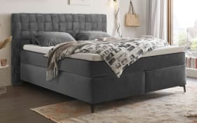 Boxspringbett Pula 8, grau, 180 x 200 cm