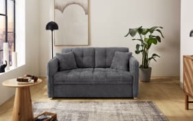 Funktionssofa Leon 140, grau, inkl. Schlaffunktion