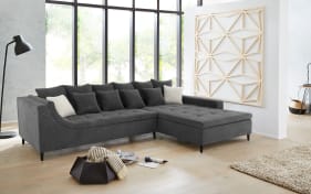 Wohnlandschaft Montevideo, anthrazit, inkl. Kissen 