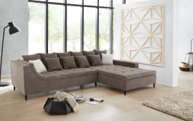 Wohnlandschaft Montevideo, taupe, inkl. Kissen 