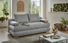 Schlafsofa Borna, silber, inkl. Kissen