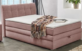 Boxspringbett Amelie, rose, 140 x 200 cm