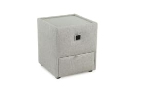 Nachttisch Lancy, hellgrau, 45 x 53 cm