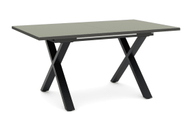 Esstisch Reno, olivgrün/schwarz, inkl. Synchronauszug
