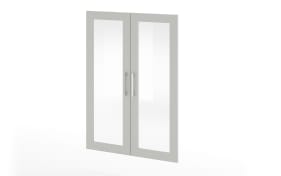 Tür Vary, Klarglas/kreidegrau