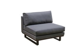 Garten-Sofa Henri/Paris EG, Metallgestell schwarz, Bezug in anthrazit