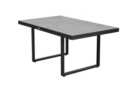 Diningtisch Sondrino, schwarz/betonfarbig