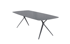Esstisch Bari, anthrazit/grau, B/T 180 x 90 cm