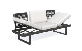 Dreisitzer Cordoba, grau, inkl. Funktionen