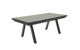 Ausziehtisch Vivera-Stone, anthrazit, inkl. Synchronauszug