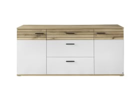 Sideboard QUINCY, grau/Eiche-Nachbildung