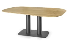 Esstisch Helvin, Wildeiche massiv geölt