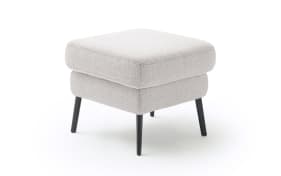 Hocker Amadeo, silber/beige