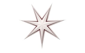 Papier Stern Stripe, dunkelrot/weiß, 70 cm