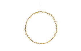 Kranz mit Beleuchtung Holiday, goldfarbig, 38 cm