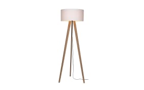Standleuchte Deono, Eiche geölt/weiß, 160 cm