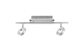 LED-Deckenleuchte Sileda, aluminium matt, 2-flammig, 55 cm