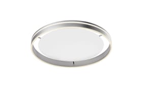 LED-Deckenleuchte Q-Vito, stahlfarbig, 59 cm