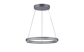 LED-Pendelleuchte Pure E-Clipse, grau, 240 cm