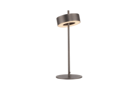 LED-Tischleuchte Q-Rotate, dunkelbraun, inkl. Smarthomefunktion