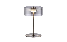 LED-Tischleuchte Mondo Karena, stahlfarbig, inkl. Dimmfunktion