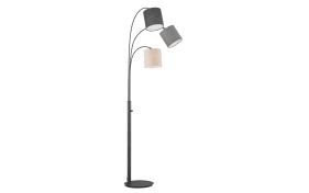 Standleuchte Shade, schwarz/sand/grau, 186 cm