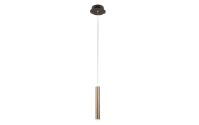 LED-Pendelleuchte Prado, schwarz/goldfarbig, 1-flammig, 16 cm