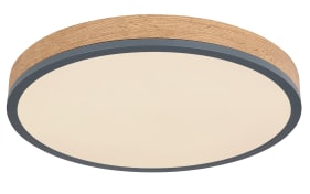 LED-Deckenleuchte Doro CCT, holz/graphit, 45 cm