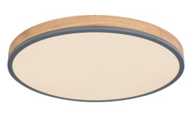 LED-Deckenleuchte Doro CCT, holz/graphit, 60 cm