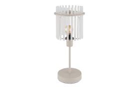 Tischleuchte Gorley, beige, 37,5 cm