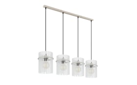 Pendelleuchte Gorley, beige, 4-flammig, 110 cm