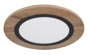 LED-Deckenleuchte Lea, holz/schwarz, 40 cm