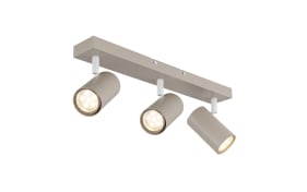 Deckenleuchte Robby, sandfarbig, 3-flammig