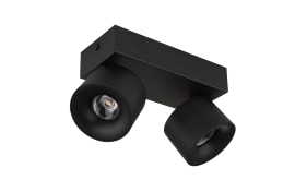 Deckenleuchte Rae, schwarz, 2-flammig