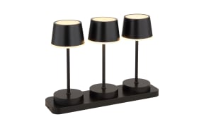 Akku-Tischleuchte Dawson, schwarz, 3er Set